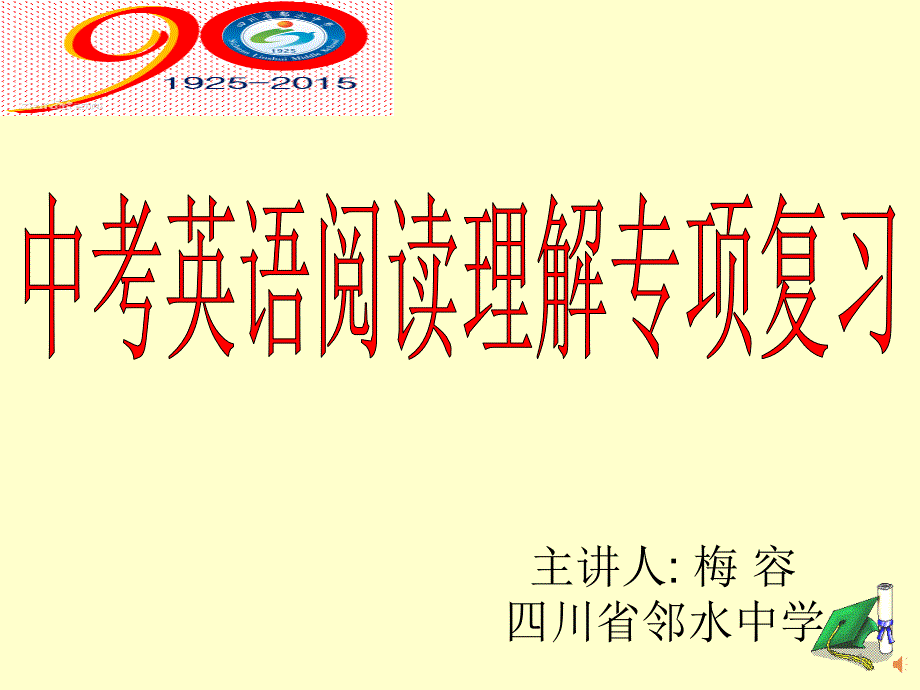 中考英语阅读理解专项复习课件_第1页