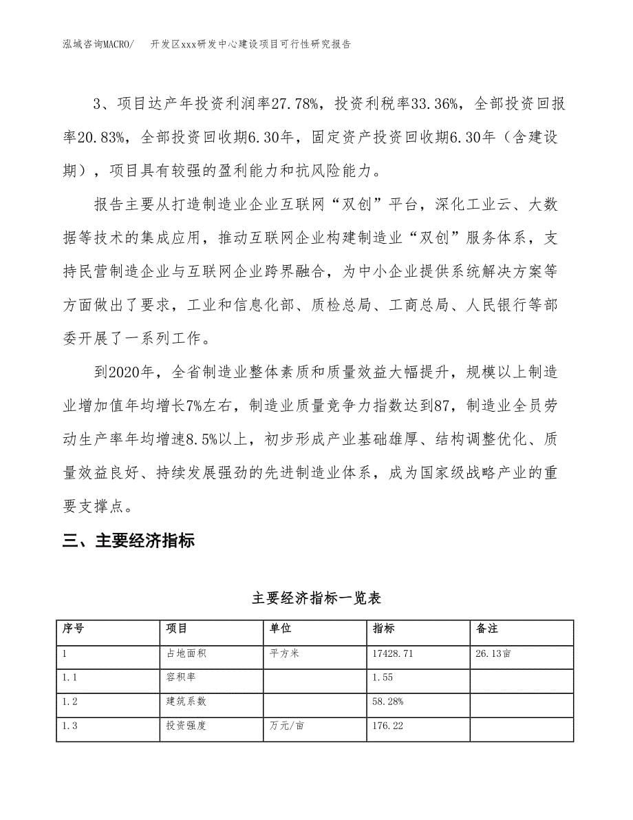 (投资5420.58万元，26亩）开发区xx研发中心建设项目可行性研究报告_第5页