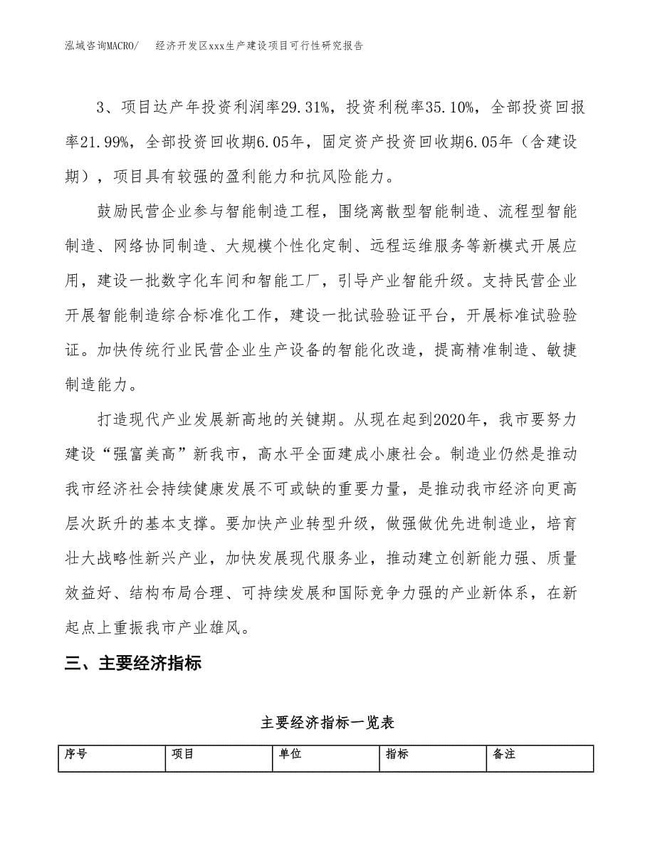 (投资10326.22万元，49亩）经济开发区xx生产建设项目可行性研究报告_第5页