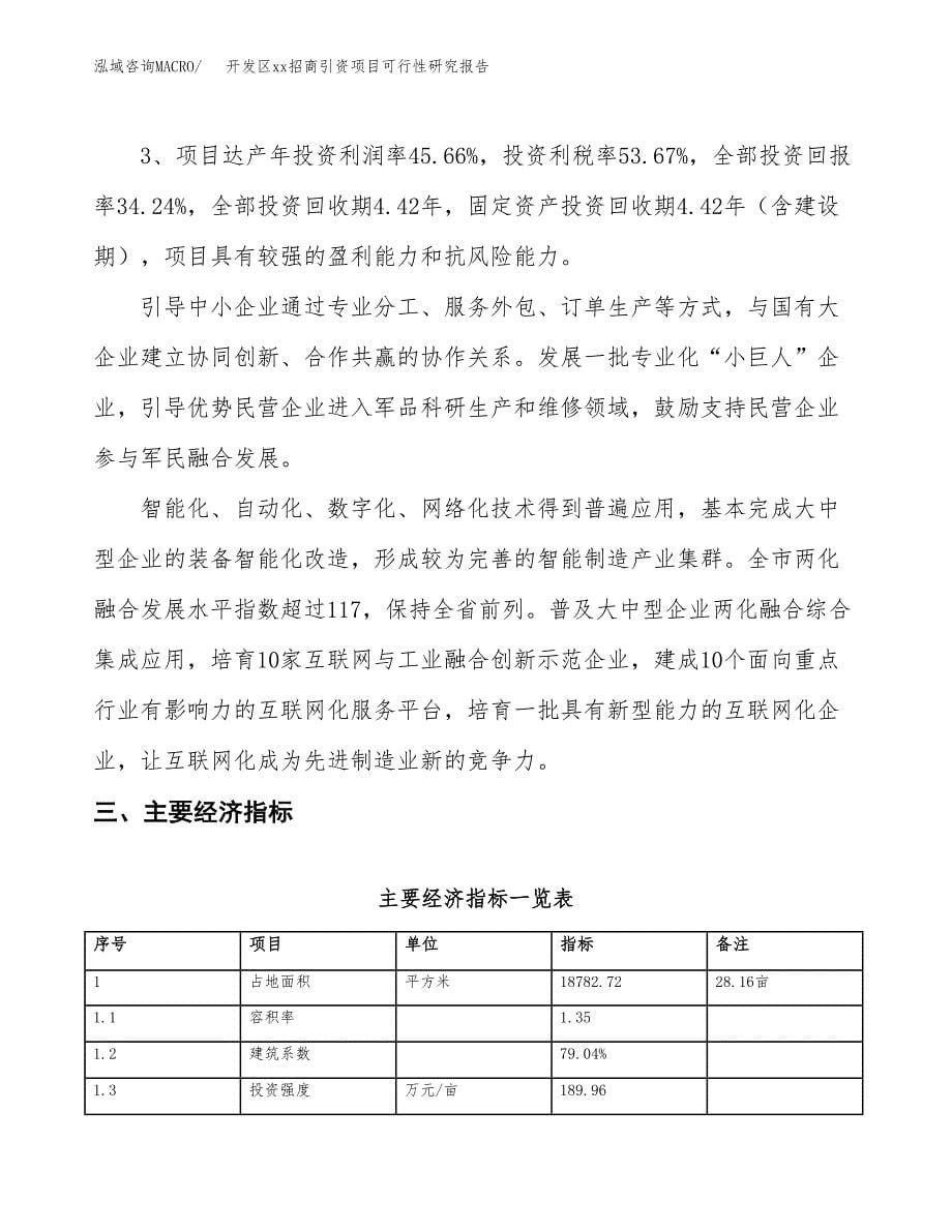 (投资7827.99万元，28亩）开发区xx招商引资项目可行性研究报告_第5页