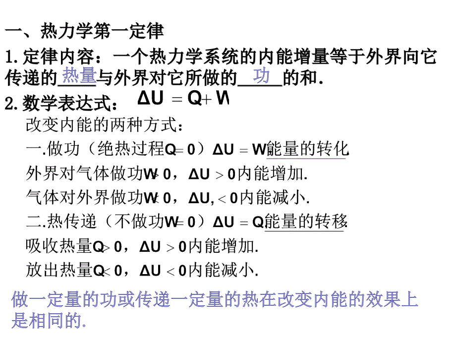 第二讲：热力学第一定律  能量守恒定律_第2页