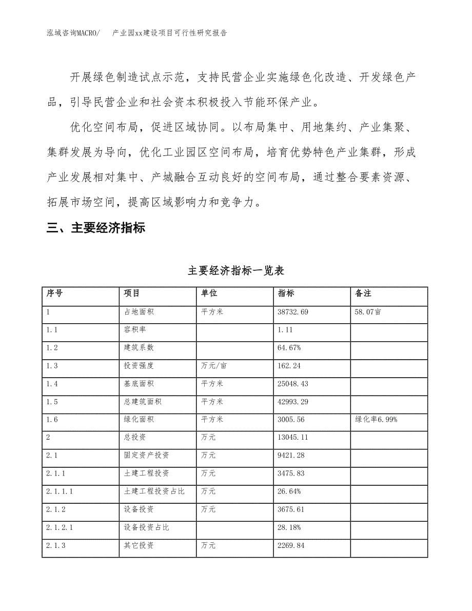 (投资13045.11万元，58亩）产业园xxx建设项目可行性研究报告_第5页