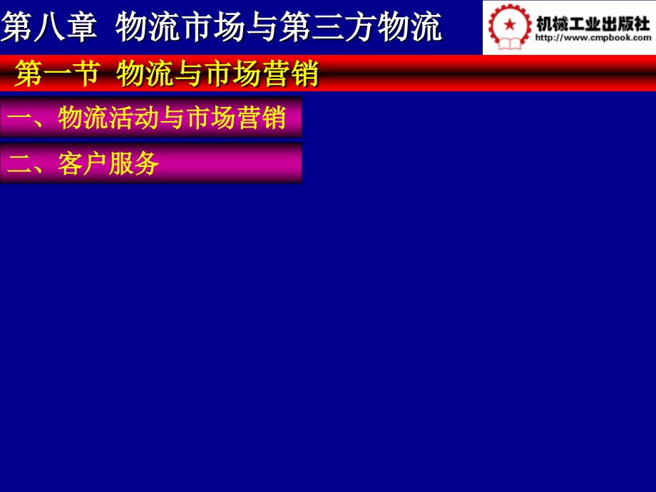 物流管理基础第3版 教学课件 ppt 作者 曾剑 王景锋等主编 第八章_第4页