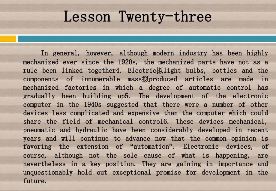 机电技术专业英语 教学课件 ppt 作者 徐起贺 张庆良pata a lesson Twenty-three_第5页