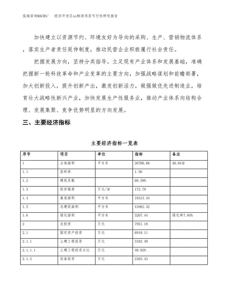 (投资7951.18万元，40亩）经济开发区xxx制造项目可行性研究报告_第5页