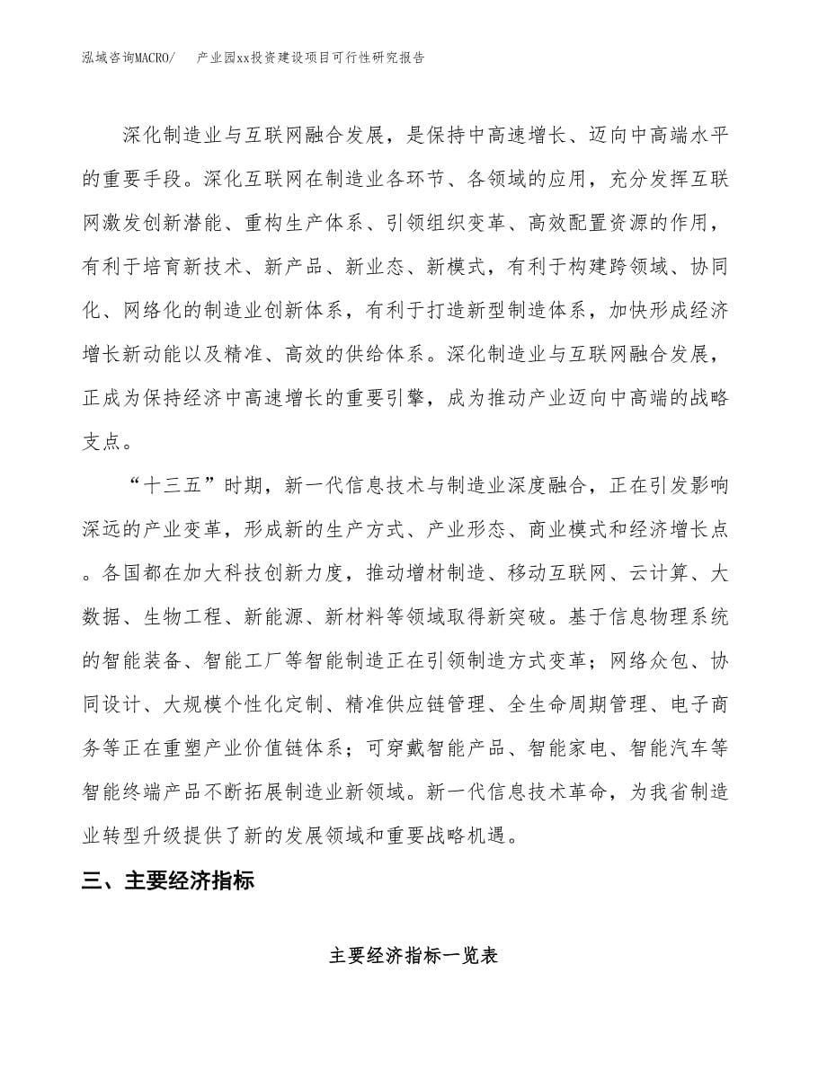 (投资8066.38万元，31亩）产业园xx投资建设项目可行性研究报告_第5页