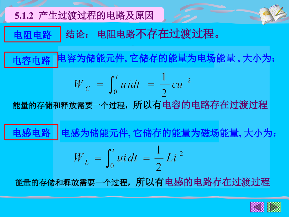 现代电工电子技术 教学课件 ppt 作者 申永山 李忠波 05第五章 线性电路的暂态分析_第4页