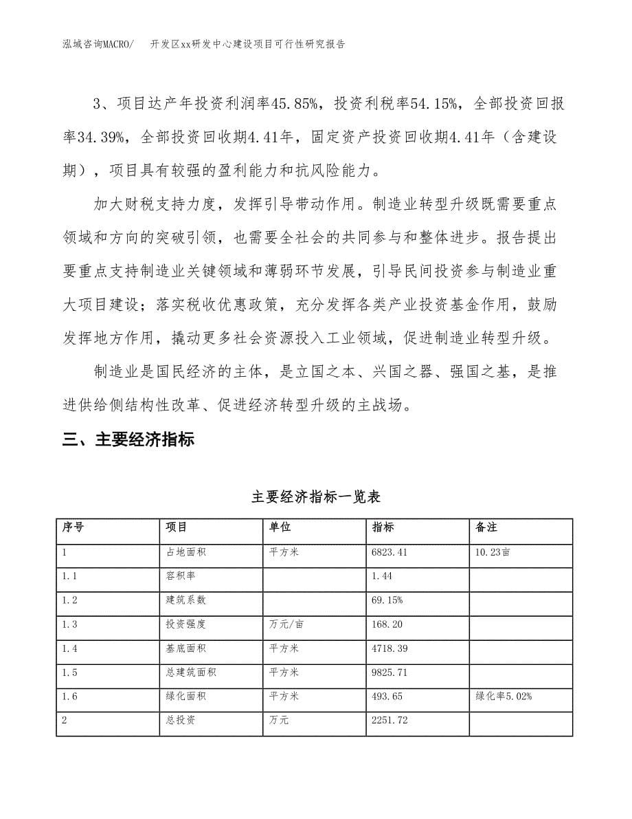 (投资2251.72万元，10亩）开发区xxx研发中心建设项目可行性研究报告_第5页