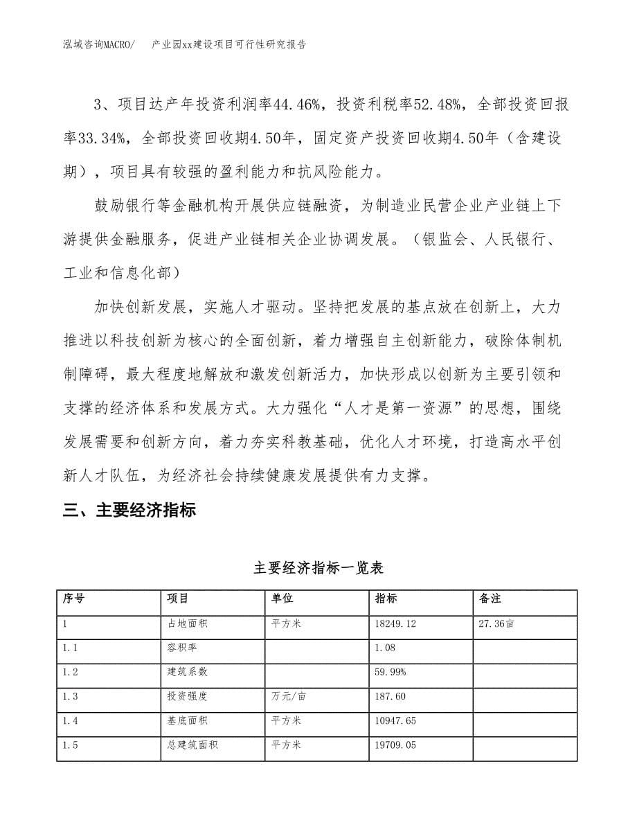 (投资6309.24万元，27亩）产业园xxx建设项目可行性研究报告_第5页