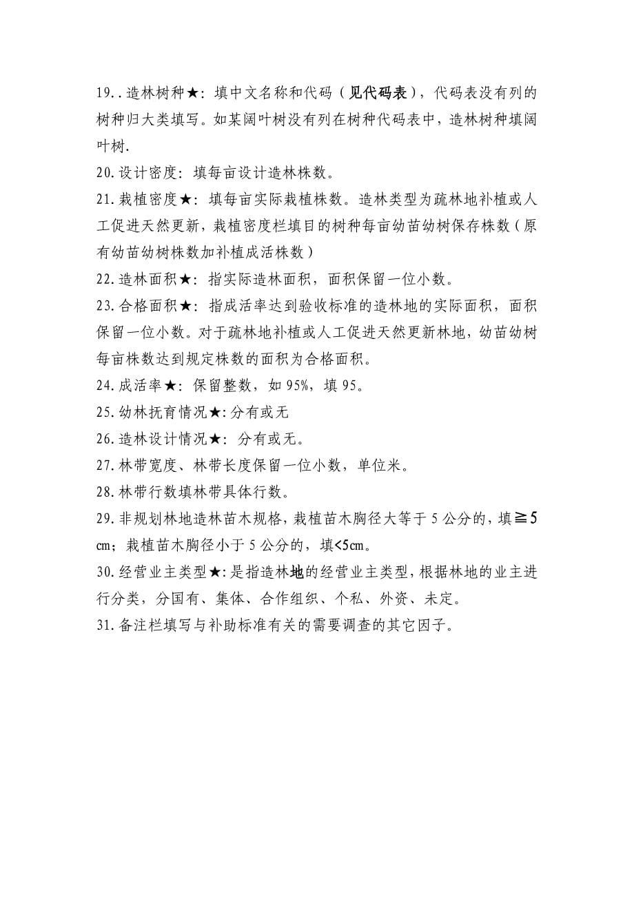 造林绿化县级检查验收登记表 - 福建省林业厅.doc_第5页