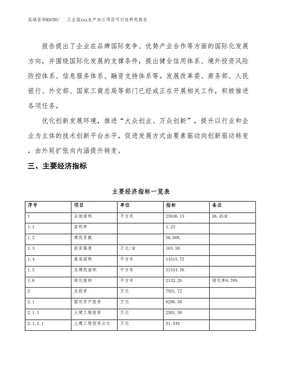 (投资7931.72万元，38亩）工业园xx生产加工项目可行性研究报告_第5页