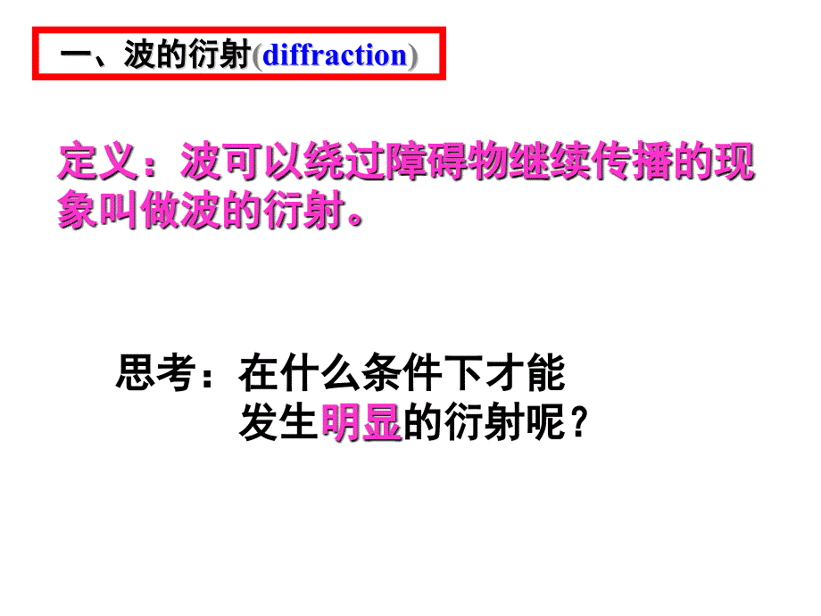 波的衍射和干涉公开课用_第4页