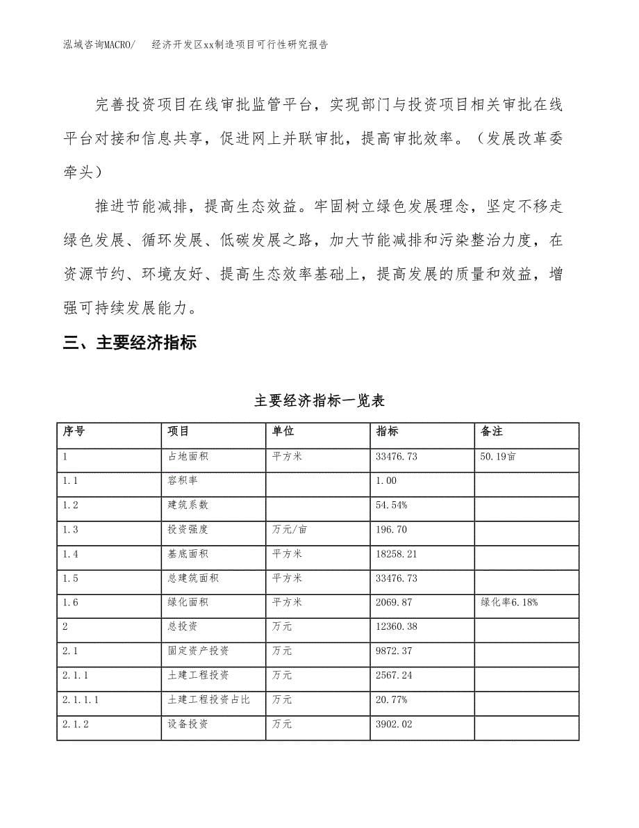 (投资12360.38万元，50亩）经济开发区xx制造项目可行性研究报告_第5页