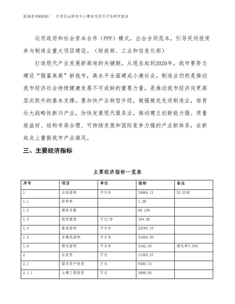 (投资11584.27万元，52亩）开发区xx研发中心建设项目可行性研究报告_第5页