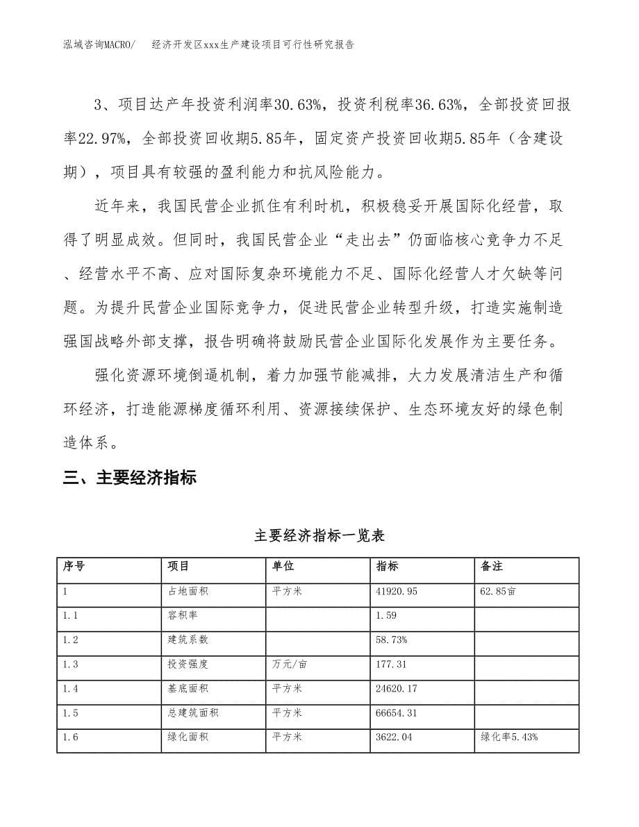 (投资13221.97万元，63亩）经济开发区xx生产建设项目可行性研究报告_第5页