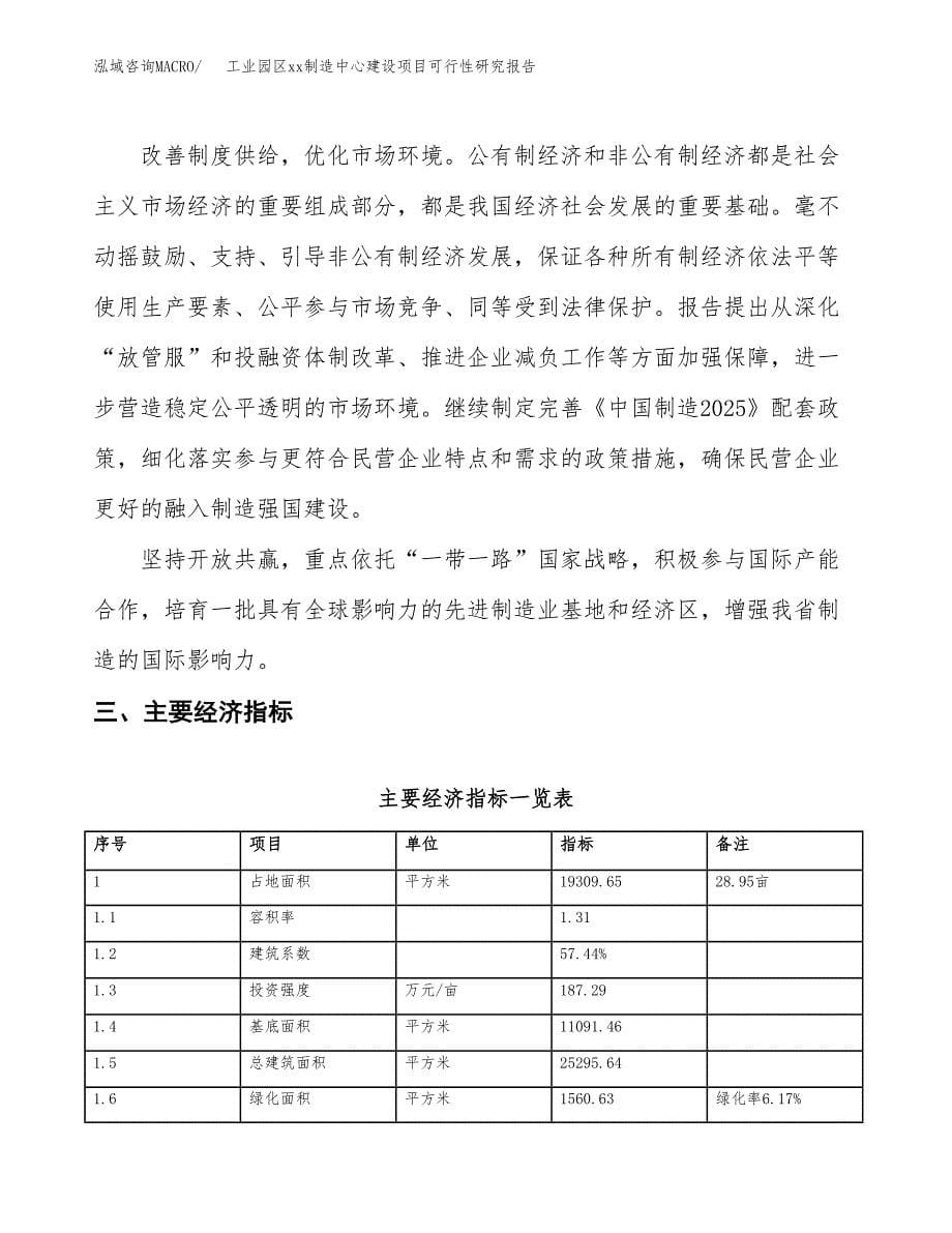 (投资6301.86万元，29亩）工业园区xx制造中心建设项目可行性研究报告_第5页