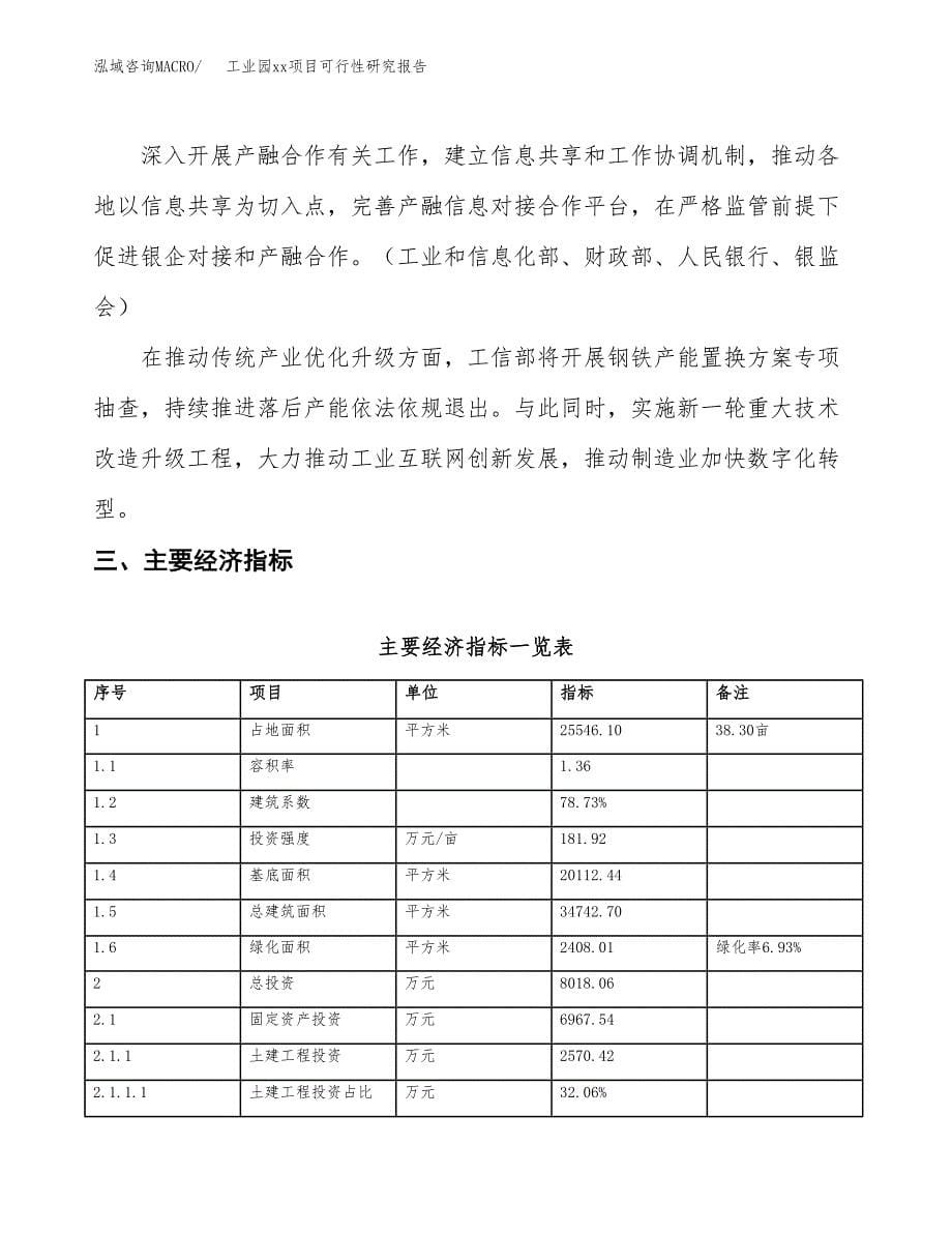 (投资8018.06万元，38亩）工业园xxx项目可行性研究报告_第5页