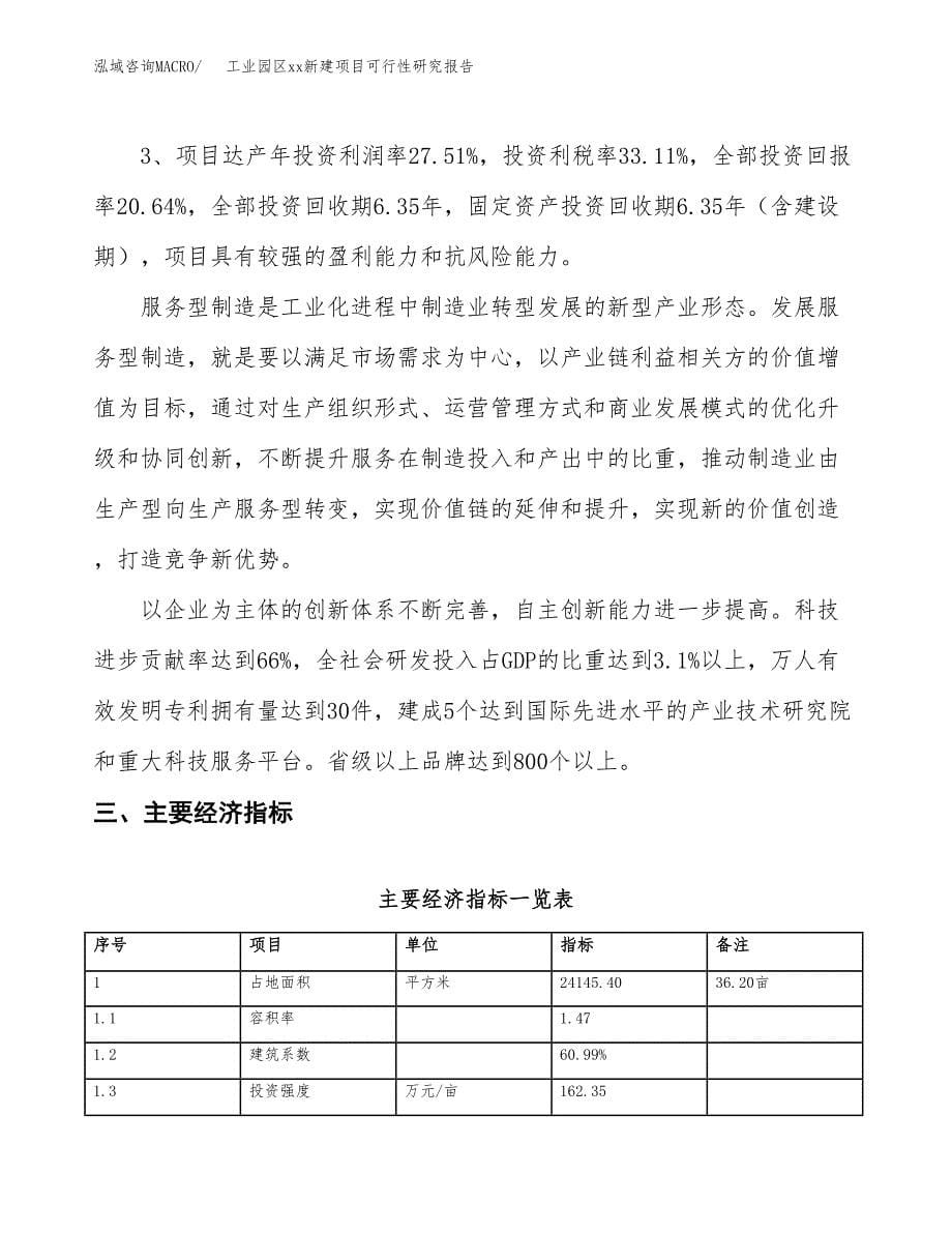 (投资7168.12万元，36亩）工业园区xx新建项目可行性研究报告_第5页