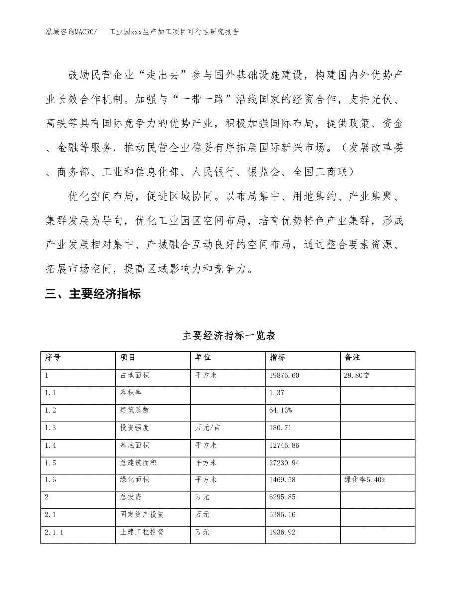 (投资6295.85万元，30亩）工业园xx生产加工项目可行性研究报告_第5页