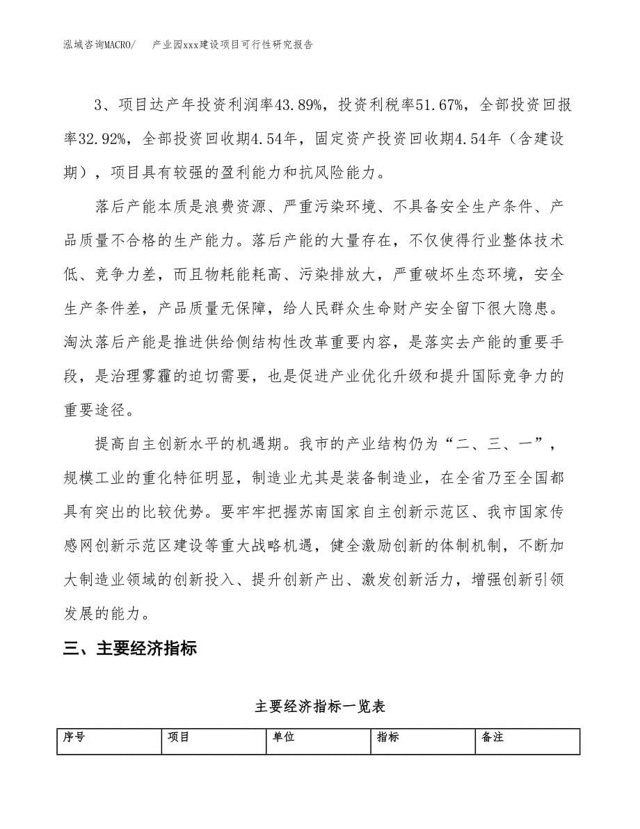 (投资8095.46万元，30亩）产业园xx建设项目可行性研究报告_第5页