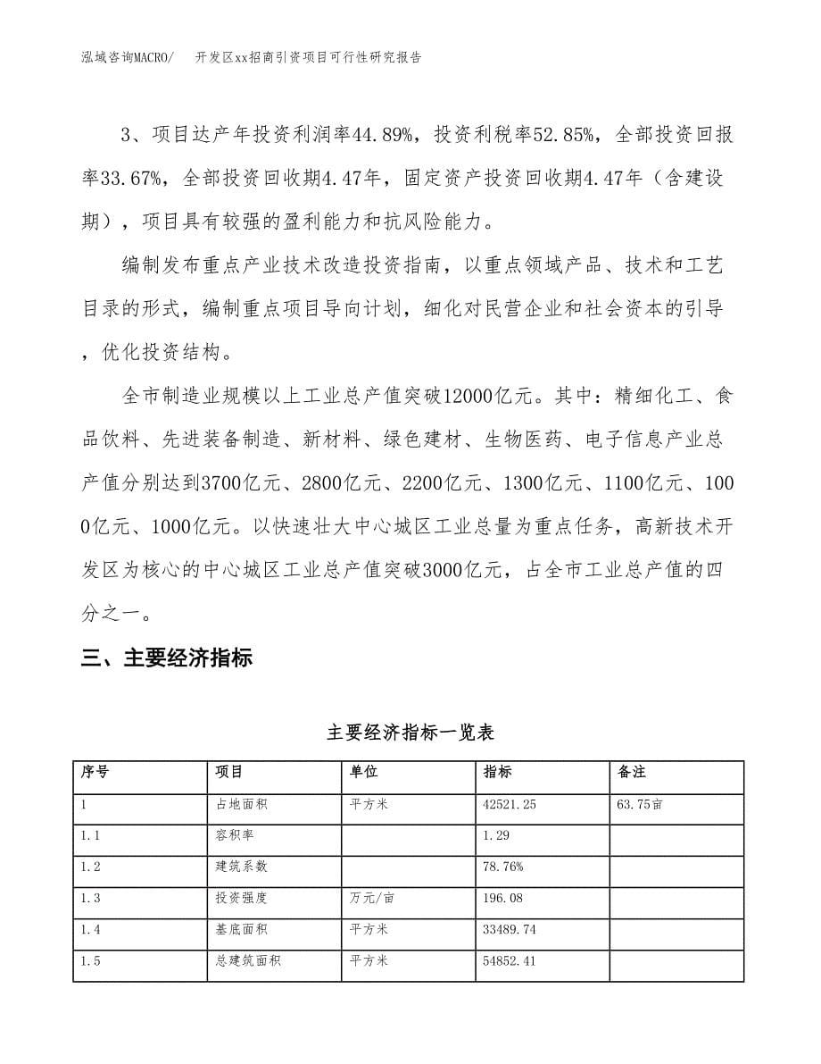 (投资16678.39万元，64亩）开发区xx招商引资项目可行性研究报告_第5页