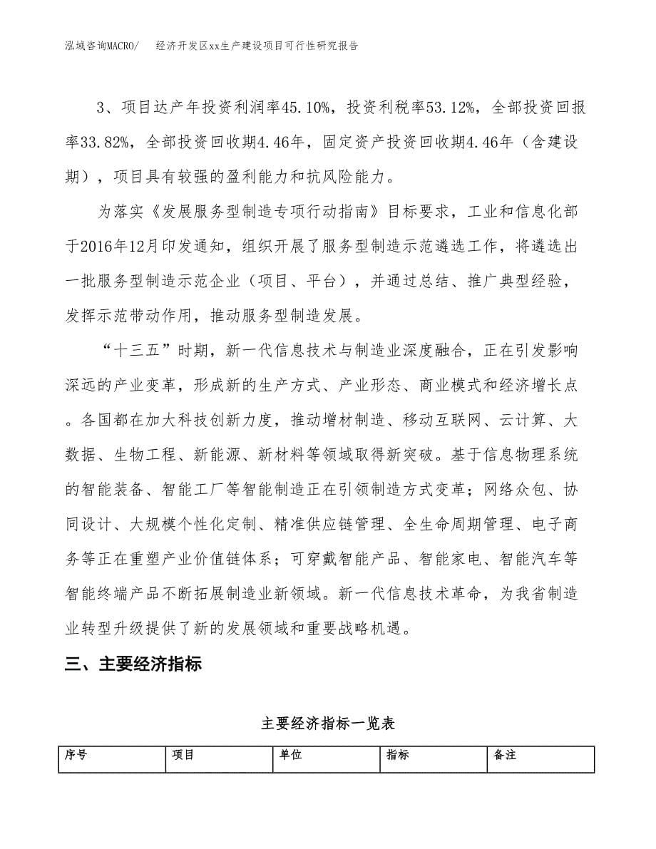 (投资11603.90万元，46亩）经济开发区xx生产建设项目可行性研究报告_第5页