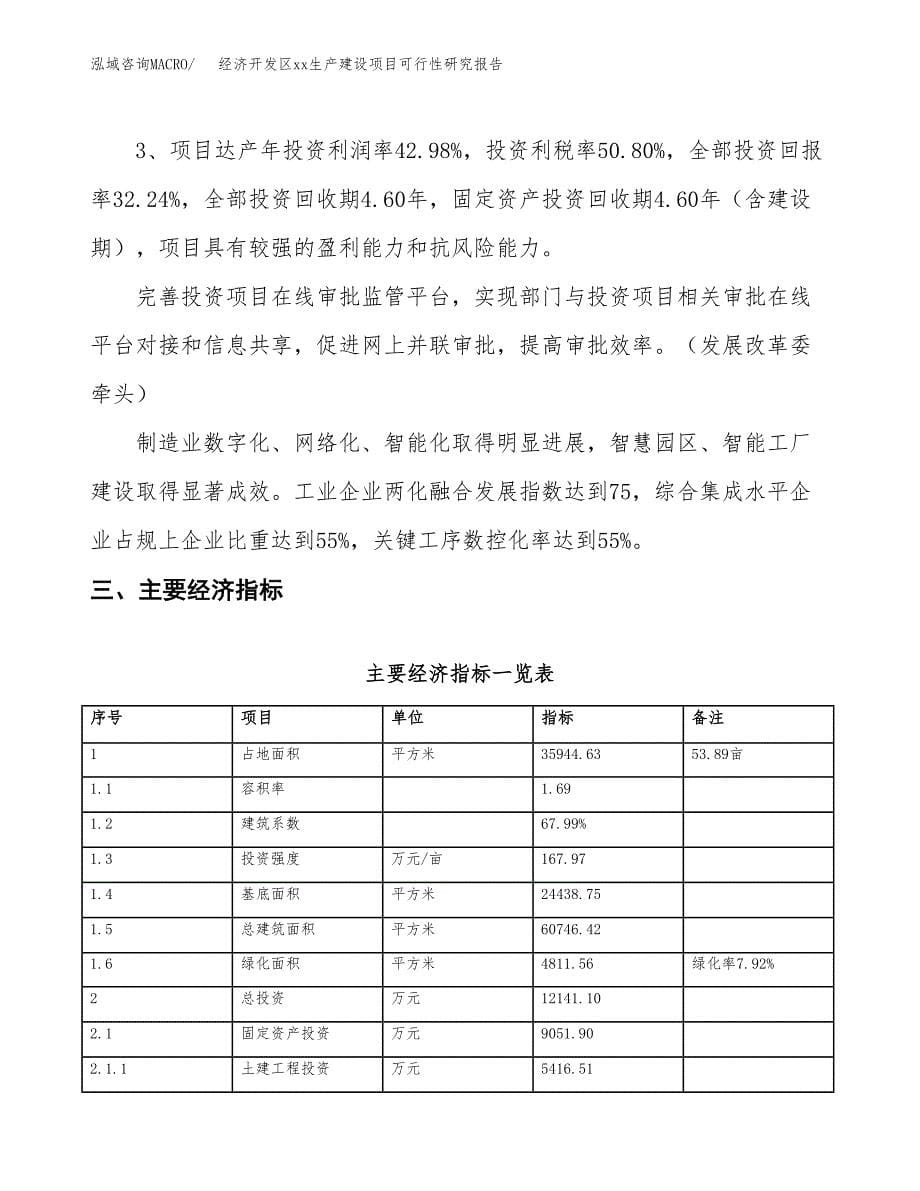 (投资12141.10万元，54亩）经济开发区xx生产建设项目可行性研究报告_第5页