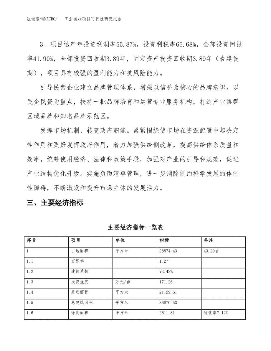 (投资9785.76万元，43亩）工业园xx项目可行性研究报告_第5页