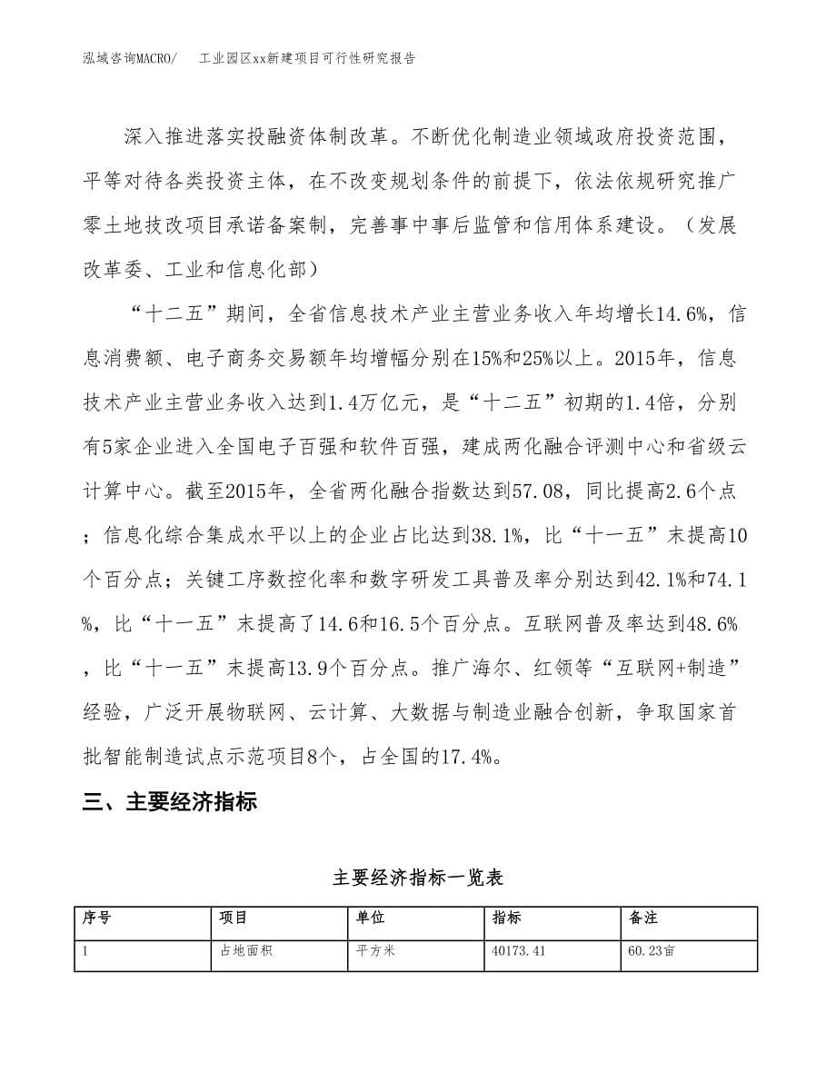 (投资12077.53万元，60亩）工业园区xx新建项目可行性研究报告_第5页