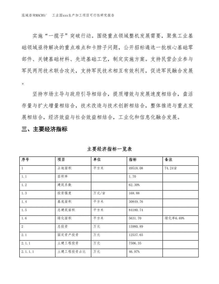 (投资15980.89万元，74亩）工业园xx生产加工项目可行性研究报告_第5页