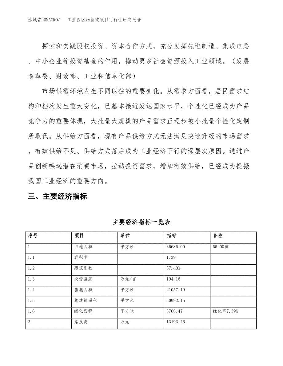 (投资13193.46万元，55亩）工业园区xx新建项目可行性研究报告_第5页