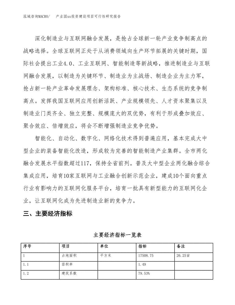 (投资7274.99万元，26亩）产业园xx投资建设项目可行性研究报告_第5页