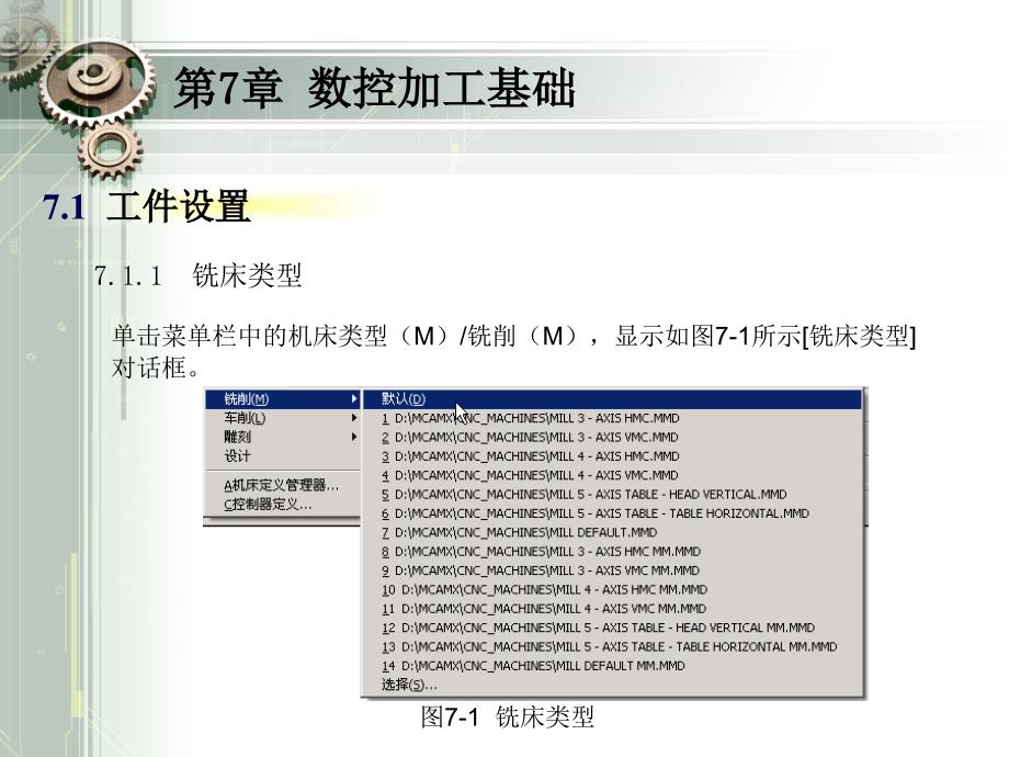 Mastercam应用教程 第3版 教学课件 ppt 作者 张延 课件 第7章_第3页