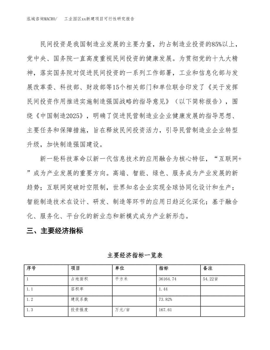 (投资13281.07万元，54亩）工业园区xx新建项目可行性研究报告_第5页