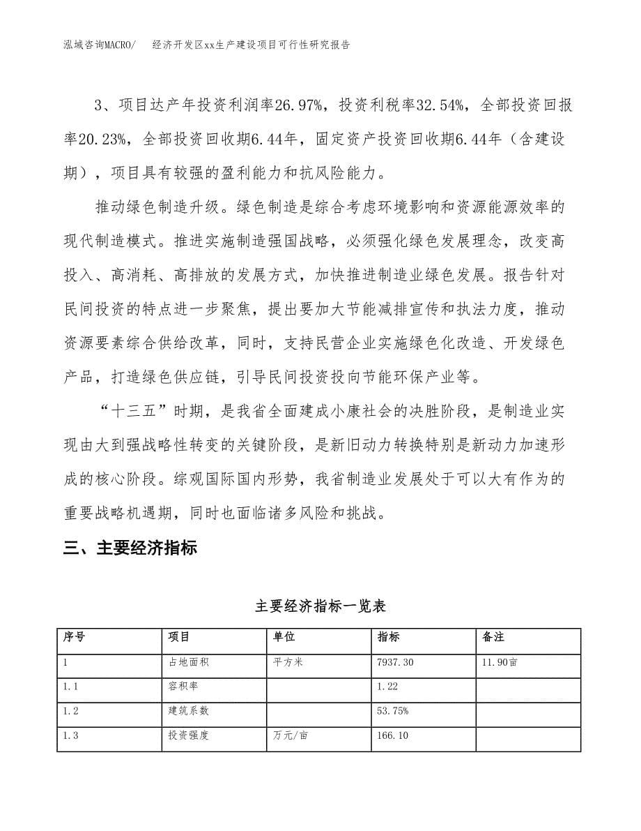 (投资2265.45万元，12亩）经济开发区xxx生产建设项目可行性研究报告_第5页