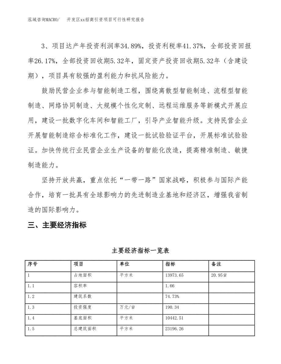 (投资5133.64万元，21亩）开发区xx招商引资项目可行性研究报告_第5页