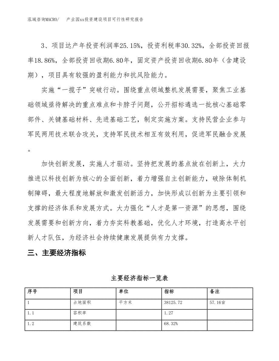 (投资11866.09万元，57亩）产业园xx投资建设项目可行性研究报告_第5页