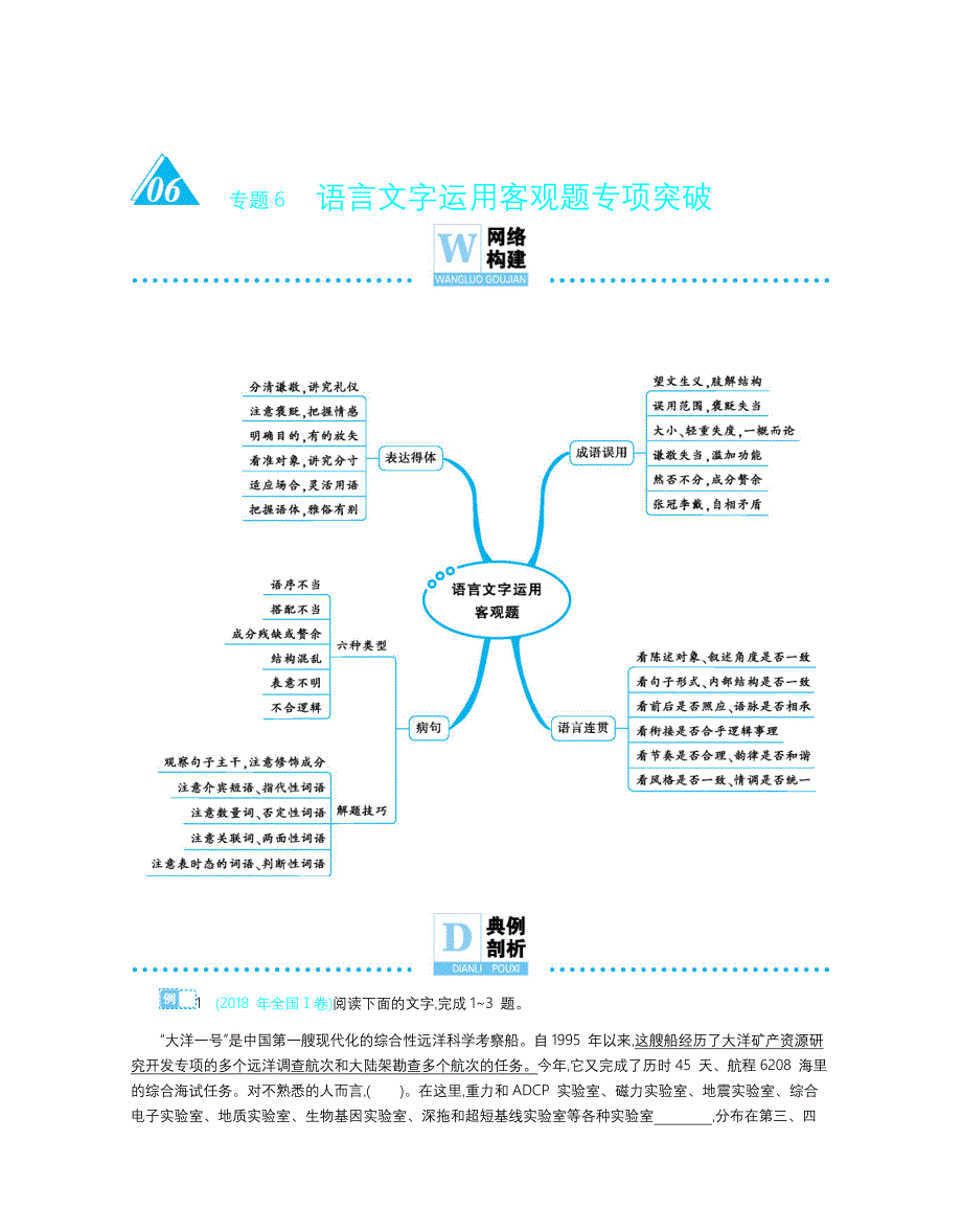 2019语用客观题专项突破(2)_第1页