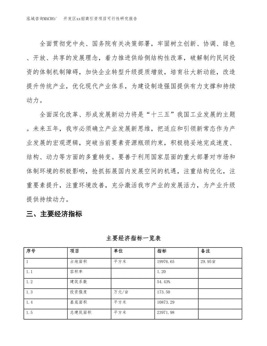 (投资6698.18万元，30亩）开发区xx招商引资项目可行性研究报告_第5页