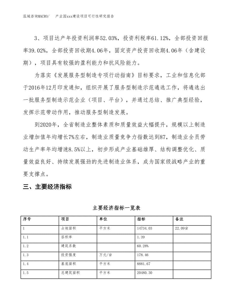 (投资5571.54万元，22亩）产业园xx建设项目可行性研究报告_第5页