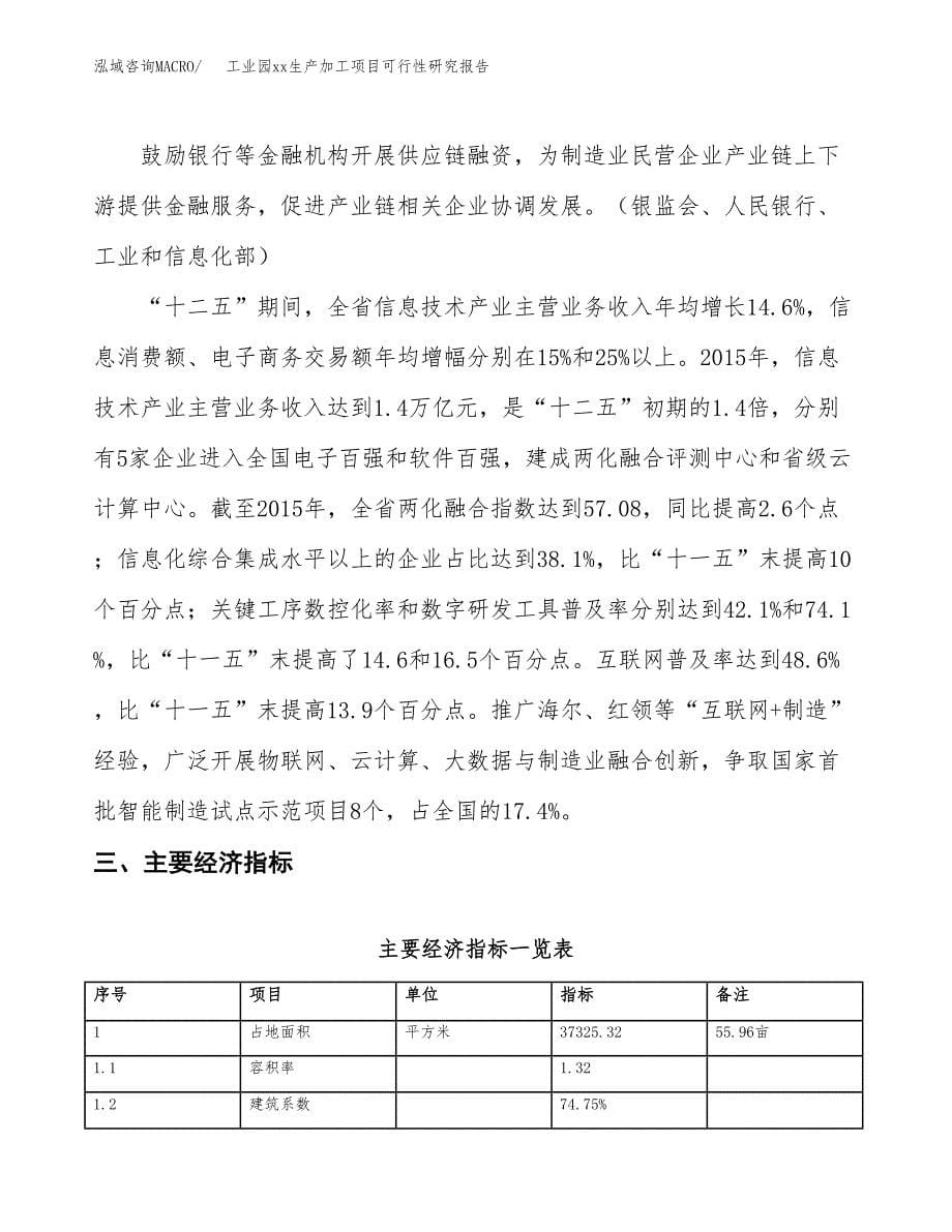 (投资13483.93万元，56亩）工业园xxx生产加工项目可行性研究报告_第5页