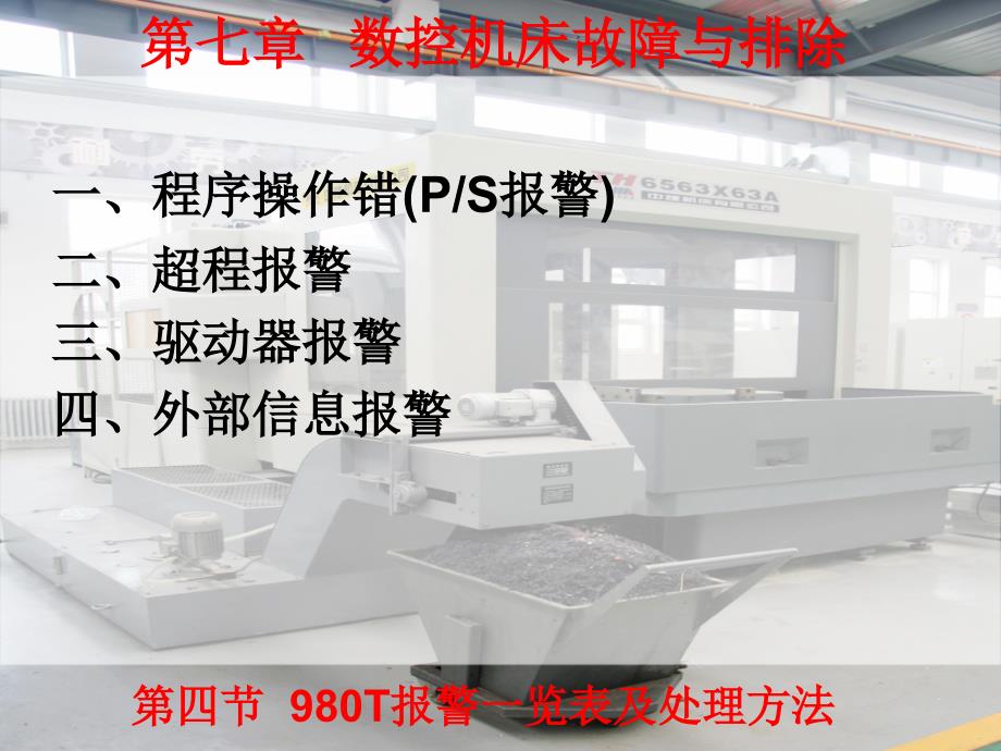 数控机床与维护 教学课件 ppt 作者 任级三 孙承辉第7章 7章4节_第1页