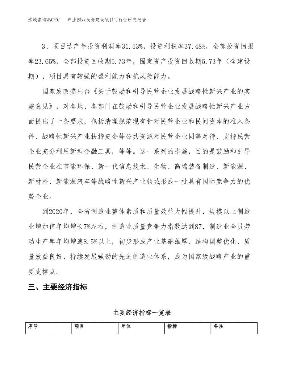 (投资11002.37万元，45亩）产业园xx投资建设项目可行性研究报告_第5页