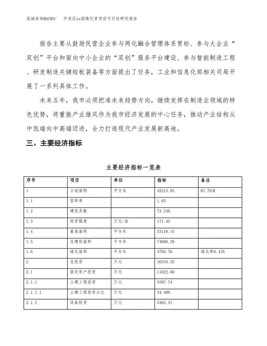 (投资16244.32万元，68亩）开发区xx招商引资项目可行性研究报告_第5页