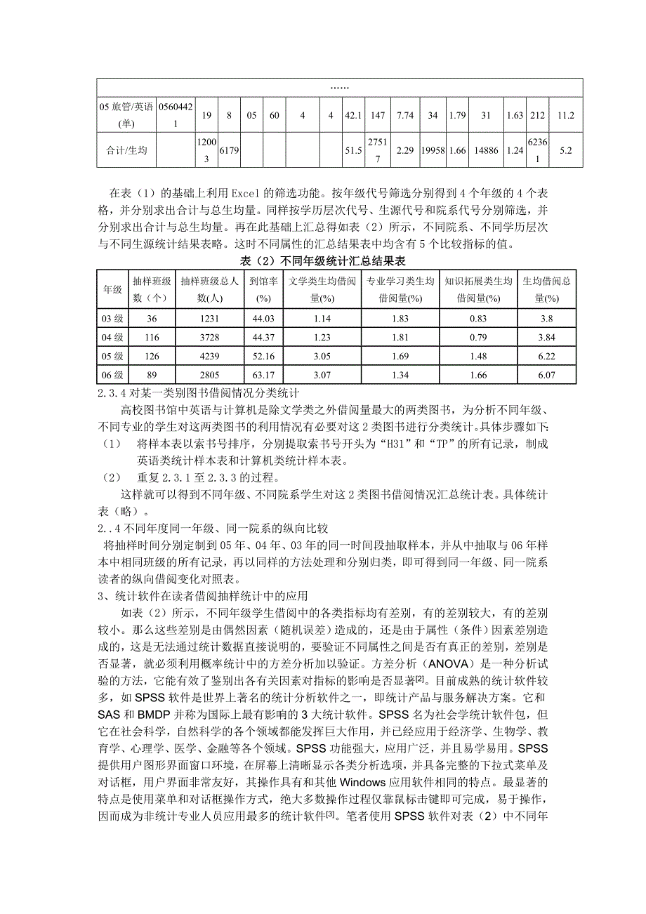 流通日志与统计软件在读者借阅抽样分析中的应用.doc_第3页