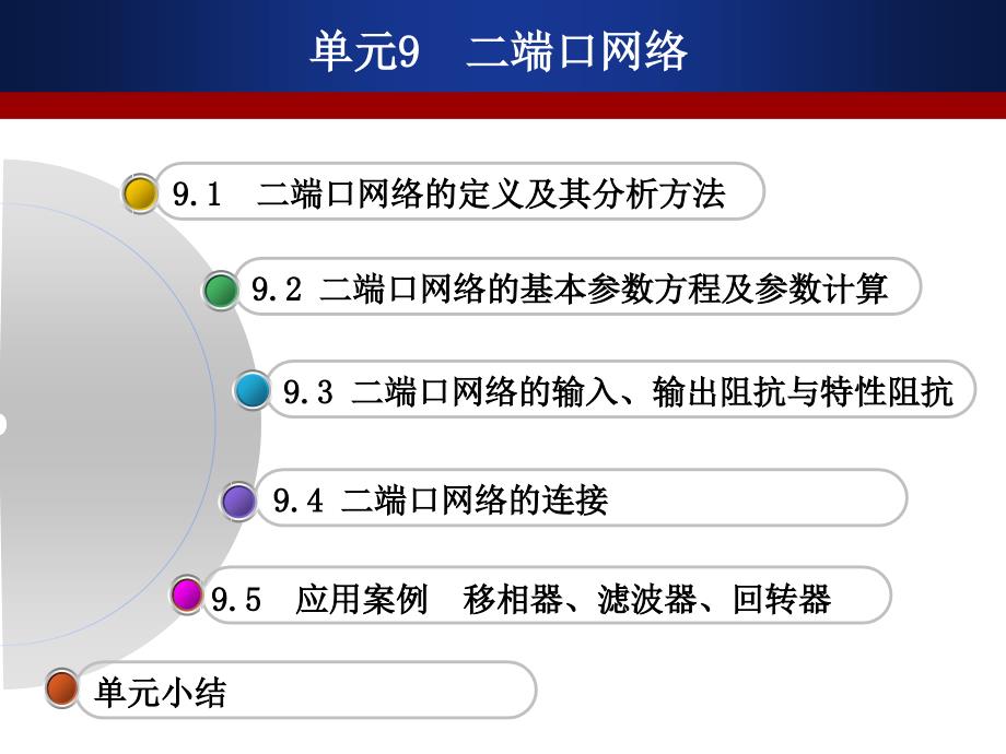 电工基础 教学课件 ppt 作者 徐慧杰 电工基础单元9_第1页