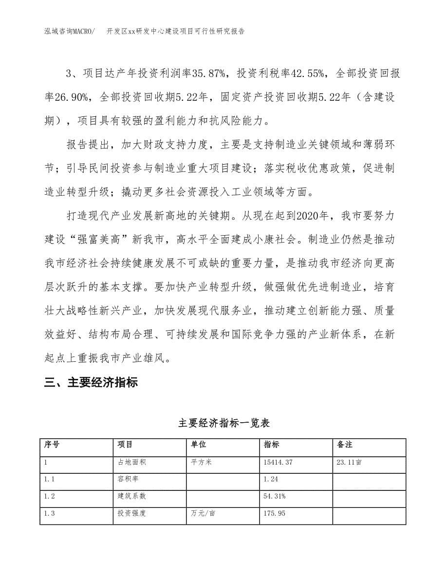 (投资5431.76万元，23亩）开发区xxx研发中心建设项目可行性研究报告_第5页