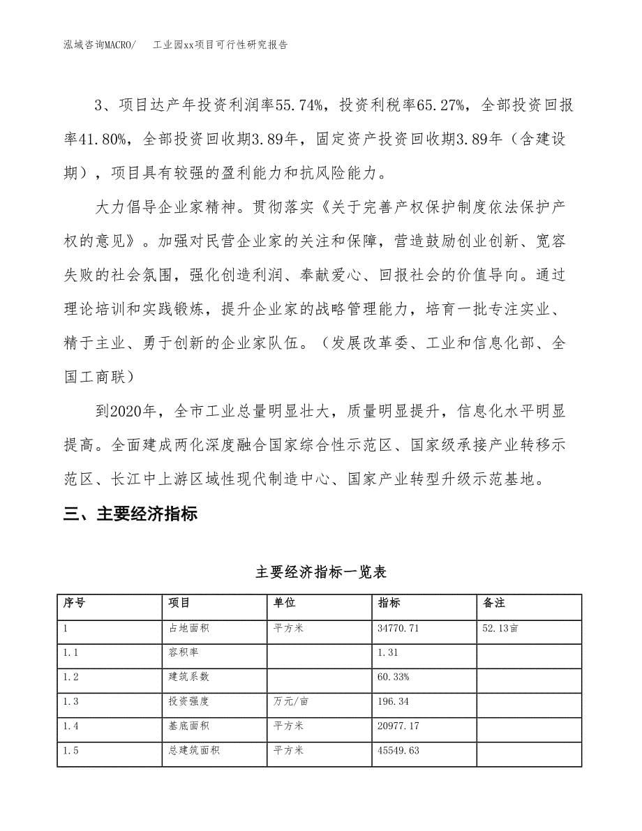 (投资15062.31万元，52亩）工业园xxx项目可行性研究报告_第5页