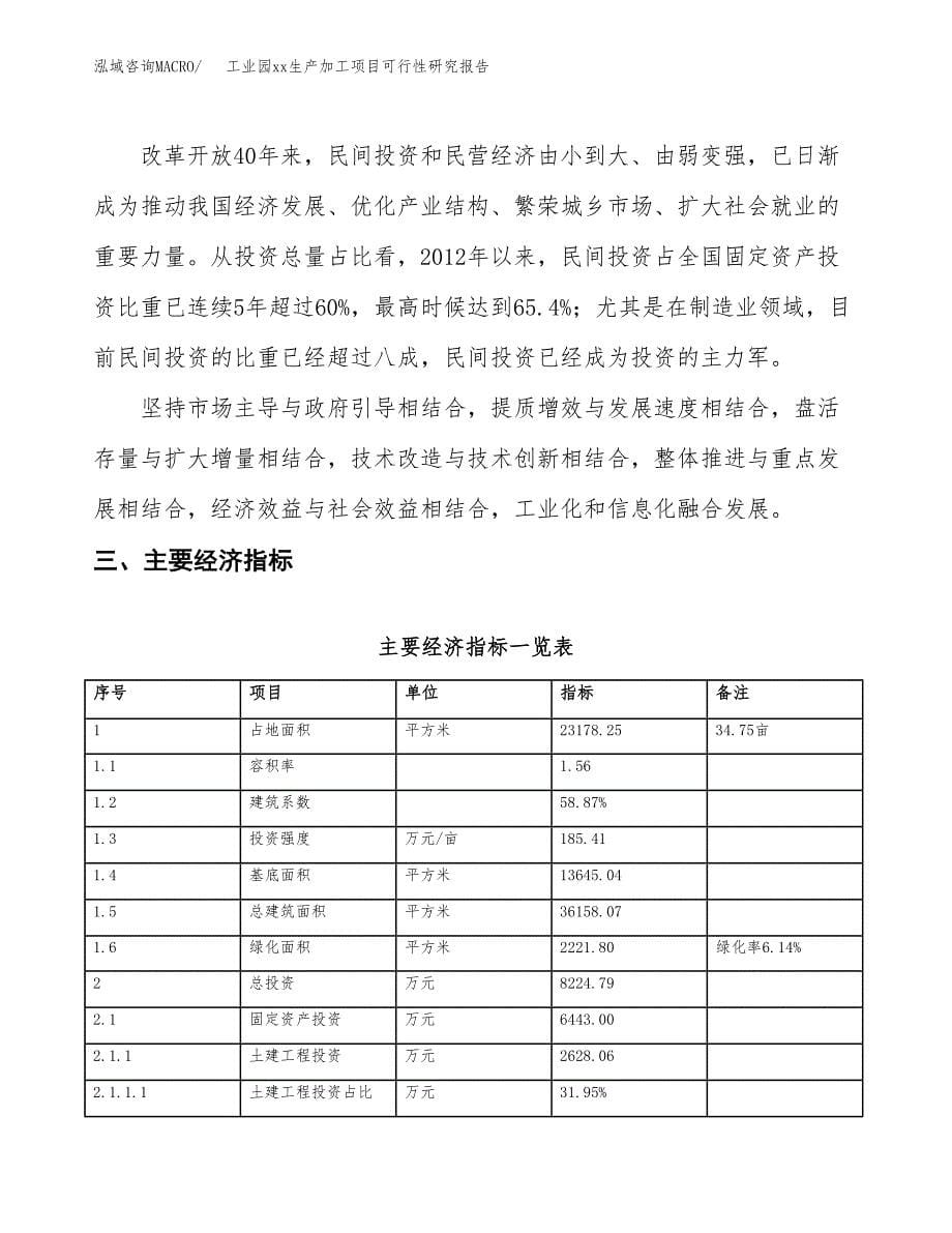 (投资8224.79万元，35亩）工业园xx生产加工项目可行性研究报告_第5页