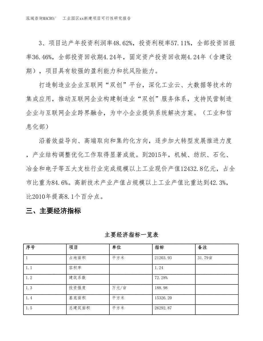 (投资8669.47万元，32亩）工业园区xx新建项目可行性研究报告_第5页